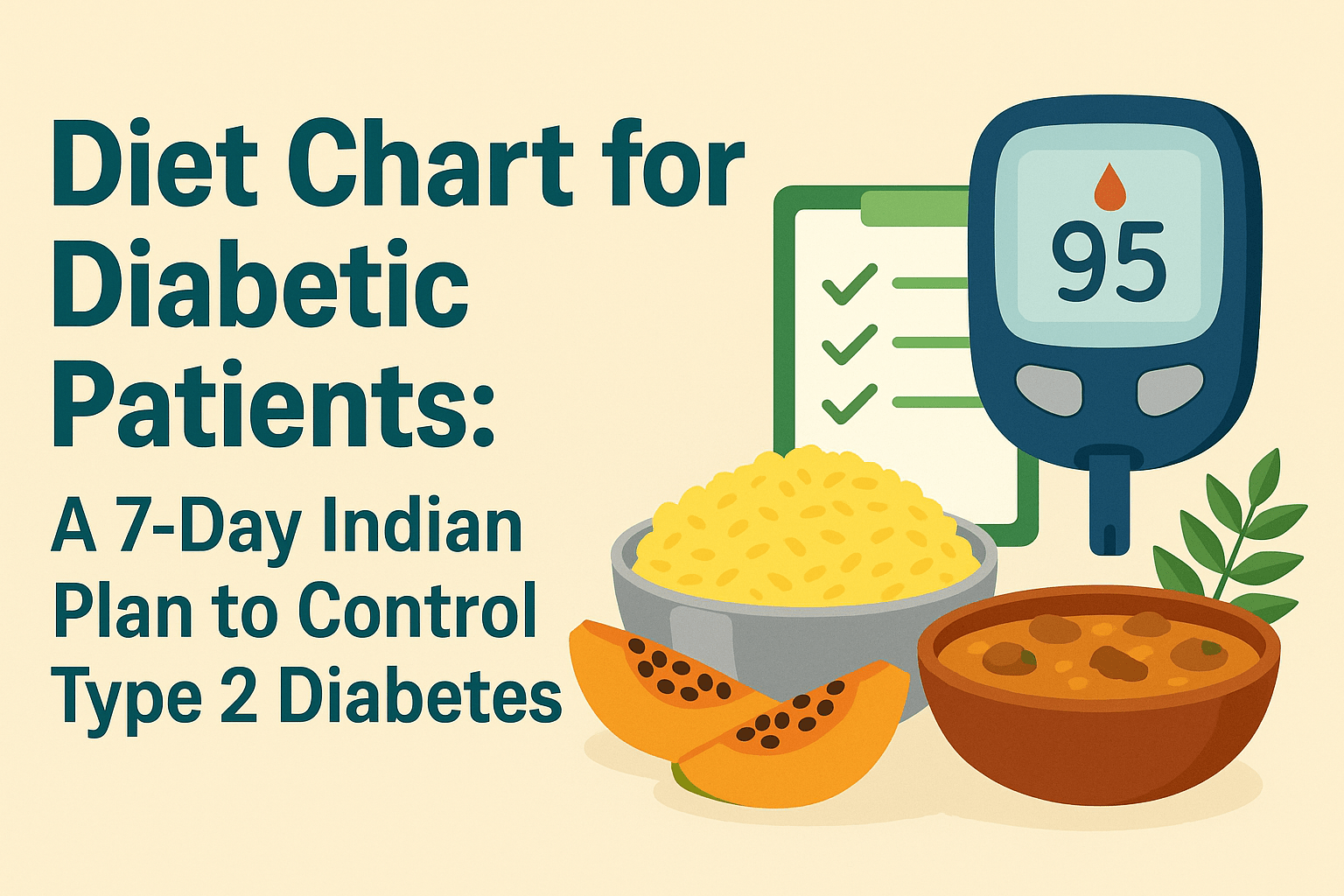 Diet Chart for Diabetic Patients: A 7-Day Indian Plan to Control Type 2 Diabetes